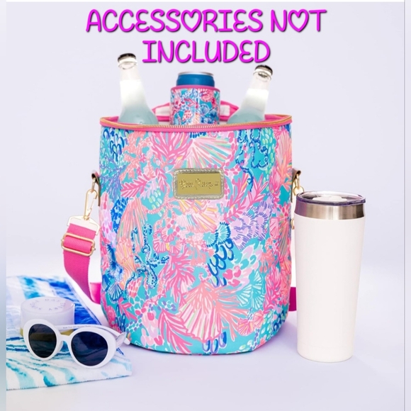 NWT Lilly Pulitzer Insulated Beach Cooler Bag Slendor In The Sand - Picture 3 of 8